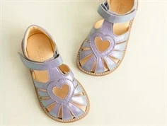 Angulus sandal lilla metal med hjerte